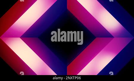 Hypnotic triangular pattern. Design. Centralized geometric pattern moves in pulsations. Hypnotic animation with pulsating diamond. Stock Photo