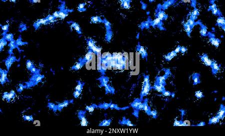 Microbes and worms background, biological abstract pattern. Design. Abstract moving worms under microscope Stock Photo