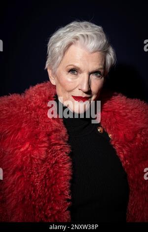Maye Musk attends the Balmain Fall/Winter 2023-2024 ready-to-wear