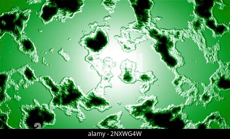 Abstract visualization of chemical reaction. Motion. Mixed solutions creating spreading stains Stock Photo