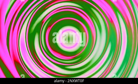 Hypnotic colorful contrasting spiral. Design. Spinning circles creating effect of a tunnel Stock Photo