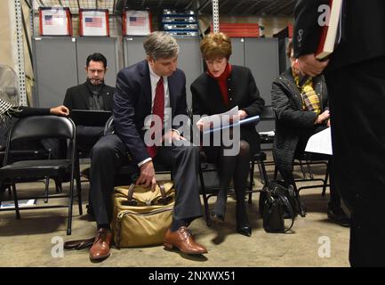 Mayoral candidate Mary Norwood and her lawyer Vincent Russo, left