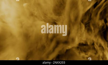 Flying through beautiful stormy thick fluffy clouds. Design. Amazing abstract clouds moving slowly with flashing lightning Stock Photo