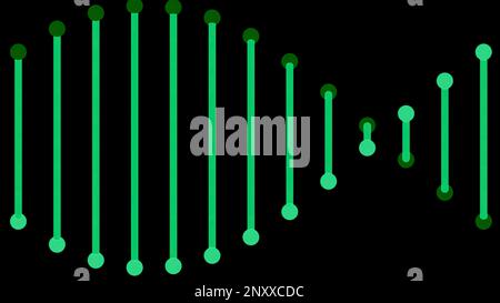 DNA spiral rotating on a black background. Design. Concept of digital world and science Stock Photo