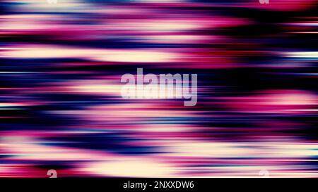 Blurred pink lines with gradient effect. Motion. Parallel horizontal glowing stripes Stock Photo