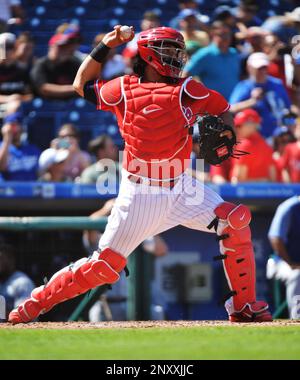 LOS ANGELES, CA - MAY 28: Philadelphia Phillies Center field Odubel Herrera  (37) looks on during a MLB game between the Philadelphia Phillies and the  Los Angeles Dodgers on Memorial Day, May