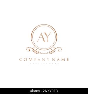 initial logo With Colorful Circle template vector Stock Vector