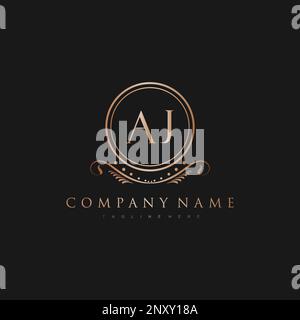 initial logo With Colorful Circle template vector Stock Vector