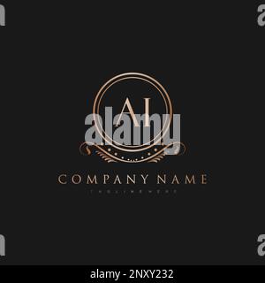 initial logo With Colorful Circle template vector Stock Vector
