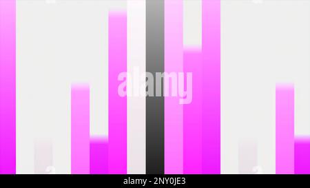 Dynamic movement of colorful lines on white background. Motion. Beautiful simple stripes move at rest for transition. Animated background with moving Stock Photo