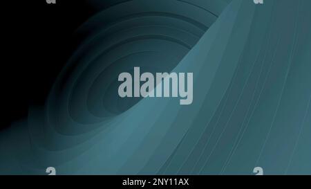 Blue moving background. Design.Dark tunnel with green-blue walls in animation moving inward. High quality 4k footage Stock Photo