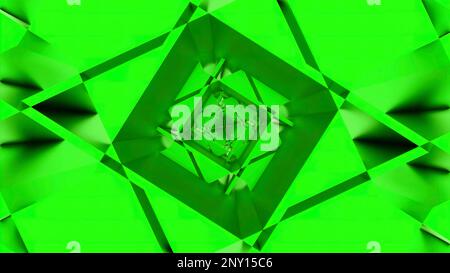 Green and orange background. Design. A light background that creates a kaleidoscope effect that changes its patterns at a fast pace. High quality 4k f Stock Photo