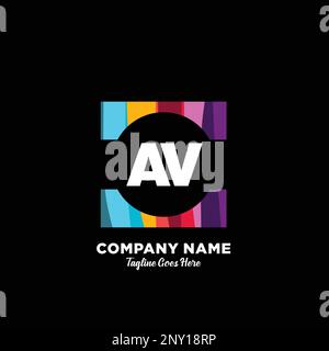 initial logo With Colorful template vector. Stock Vector