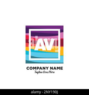 initial logo With Colorful template vector. Stock Vector