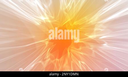 Orange background. Motion.Light background on which light lightning oscillates in different directions in 3D format. High quality 4k footage Stock Photo