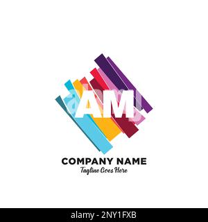 initial logo With Colorful template vector. Stock Vector
