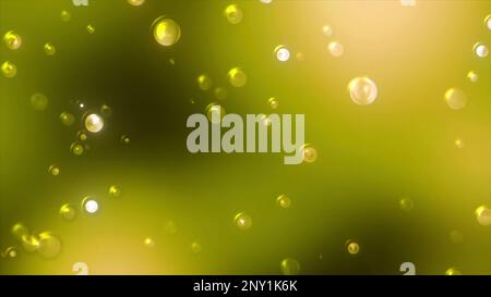 Yellow and blue background. Motion. Light background with small transparent bubbles that burst in cartoon animation. High quality 4k footage Stock Photo