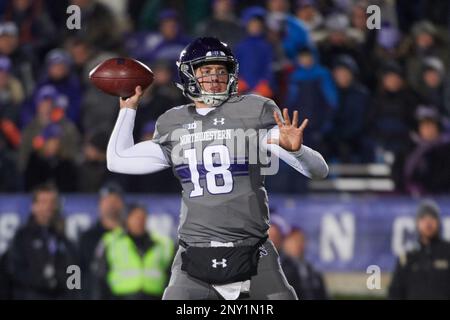 Northwestern Wildcats safety Godwin Igwebuike (16) celebrates after a  tackle against the Tennessee Volunteers Friday, Jan.