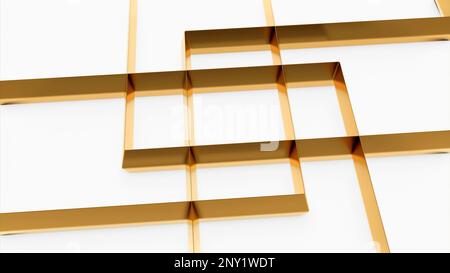 White floor. Design.A light background with a separating blue and green grid in abstraction. High quality 4k footage Stock Photo