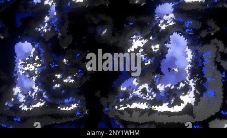 Green-white and purple blots. Design.Pixel pieces of paint in 3d format that give glare in different directions. High quality 4k footage Stock Photo