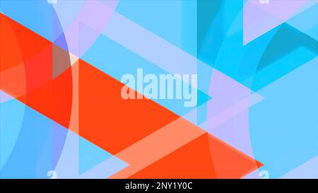 Background on the phone screen saver. Motion.Multicolored figures in asbestos transparent bright shades slowly move across the colored background. Hig Stock Photo
