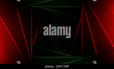 Purple and green background with red and blue running lights. Design.Dark background with repetitive light running in a circle in the animation. High Stock Photo