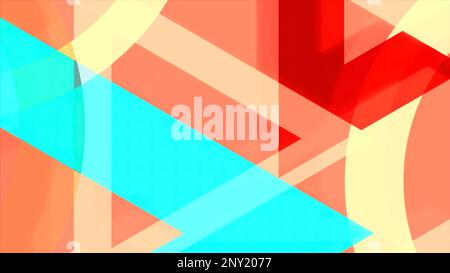 Background on the phone screen saver. Motion.Multicolored figures in asbestos transparent bright shades slowly move across the colored background. Hig Stock Photo