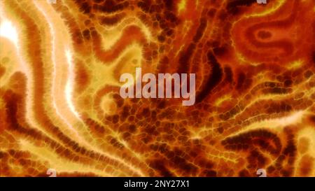 Blue and orange lava paint. Motion. A light background with a bright palette made in computer graphics. High quality 4k footage Stock Photo