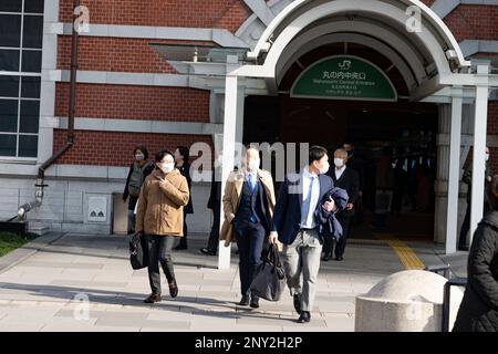 Jr. Central Infastructure Tokyo, Japan. 6th Feb, 2023. Construction and renovation work on the ...