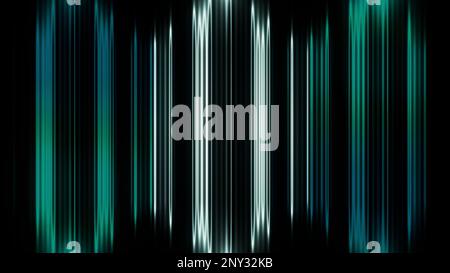 Fluctuating stripes on a black background. Motion. Vertical wide lines moving slowly Stock Photo