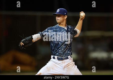 Connor Scott (24) while playing for Padres Scout Team/Scorpions based out  of Altamonte Springs, Florida
