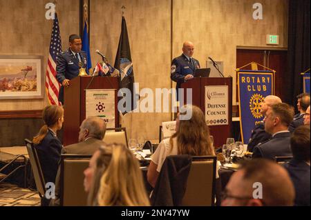 From left to right, COL Marcus Constable, commander of Headquarters ...