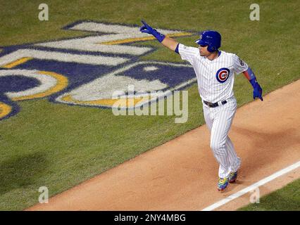 Chicago, United States. 11th June, 2021. Chicago Cubs Willson Contreras  (40) celebrates his, 402 feet, 8th inning home run against the St. Louis  Cardinals at Wrigley Field on Friday, June 11, 2021.