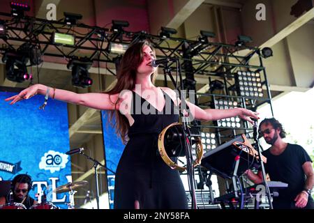 Brodie Jenkins of Cathedrals performs at the Forecastle Music