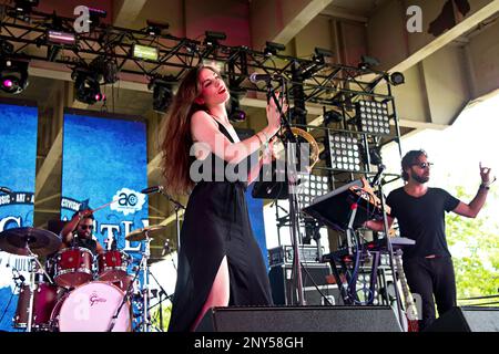 Brodie Jenkins of Cathedrals performs at the Forecastle Music