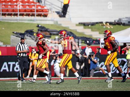 USC Trojans safety Talanoa Hufanga (15) during USC Trojans practice on  Monday August 12, 2019 (Photo by Jevone Moore Stock Photo - Alamy