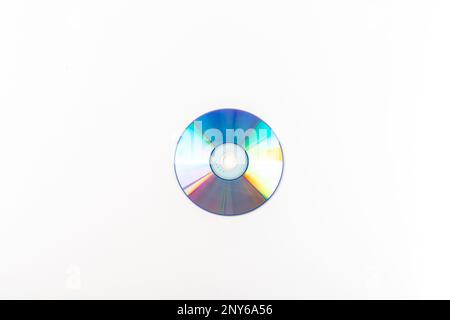 Blank DVD isolated on a white background Stock Photo