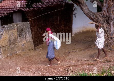 Tribals at Attapadi, Kerala, South India, India, Asia Stock Photo