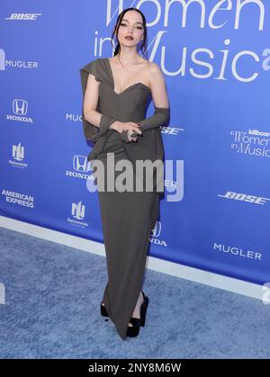 Inglewood, USA. 01st Mar, 2023. Dove Cameron arrives at The 2023 Billboard Women in Music Awards held at The YouTube Theater in Inglewood, CA on Wednesday, March 1, 2023. (Photo by Juan Pablo Rico/Sipa USA) Credit: Sipa USA/Alamy Live News Stock Photo