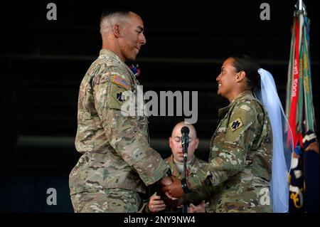 Cpl. Don Hamilton and Spc. Rainey Jackson of the Oklahoma National