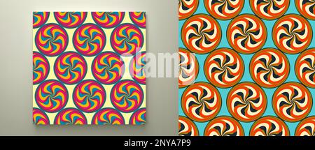 Abstract swirl background. Seamless pattern. Cover design template. Vector illustration. Stock Vector