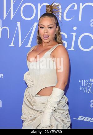 Latto Arrives At The 2023 Billboard Women In Music Awards Held At The ...