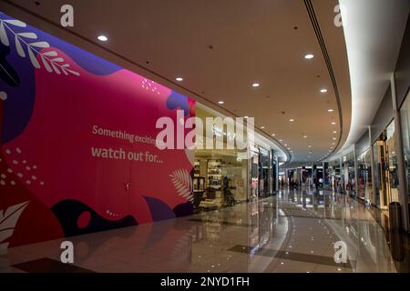 Interior of Seef mall at Manama in the Kingdom of Bahrain, Middle East Stock Photo