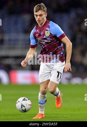 Burnley, UK. 1st Mar, 2023. Scott Twine of Burnley during the The FA Cup match at Turf Moor, Burnley. Picture credit should read: Gary Oakley/Sportimage Credit: Sportimage/Alamy Live News Stock Photo