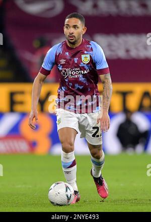 Burnley, UK. 1st Mar, 2023. Vitinho of Burnley with the ball during the The FA Cup match at Turf Moor, Burnley. Picture credit should read: Gary Oakley/Sportimage Credit: Sportimage/Alamy Live News Stock Photo