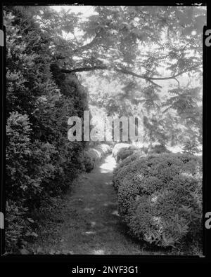 Tuckahoe, Goochland County, Virginia. Carnegie Survey of the Architecture of the South. United States  Virginia  Goochland County, Gardens. Stock Photo