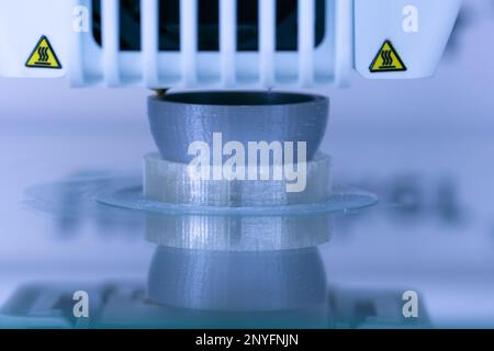 3D printer making model Stock Photo