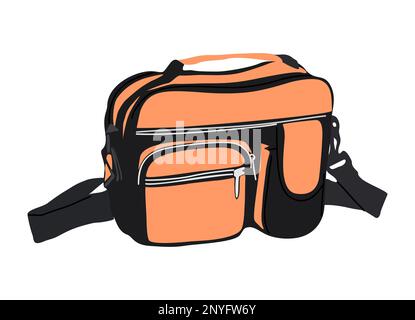 Travel or Sport bag vector illustration isolated. Stock Vector