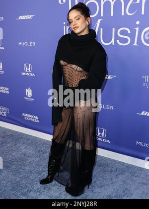 Inglewood, United States. 01st Mar, 2022. INGLEWOOD, LOS ANGELES, CALIFORNIA, USA - MARCH 01: Rosalía arrives at the 2023 Billboard Women In Music held at the YouTube Theater on March 1, 2023 in Inglewood, Los Angeles, California, United States. (Photo by Xavier Collin/Image Press Agency) Credit: Image Press Agency/Alamy Live News Stock Photo