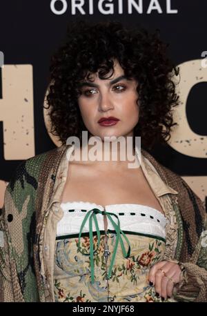 Los Angeles, USA. 01st Mar, 2023. Sarah Yarkin attends the arrivals of Paramount   School Spirits Premiere at the Masonic Lodge in Los Angeles, CA on March 1, 2023. (Photo by Corine Solberg/Sipa USA) Credit: Sipa USA/Alamy Live News Stock Photo